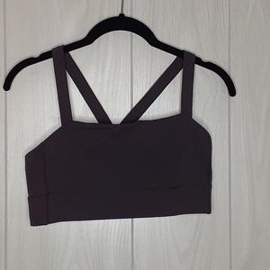 Ladies Everlane Burgundy Brown Sport Bra Size Medium